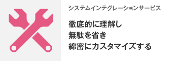 システムインテグレーションサービス 徹底的に理解し無駄を省き綿密にカスタマイズする